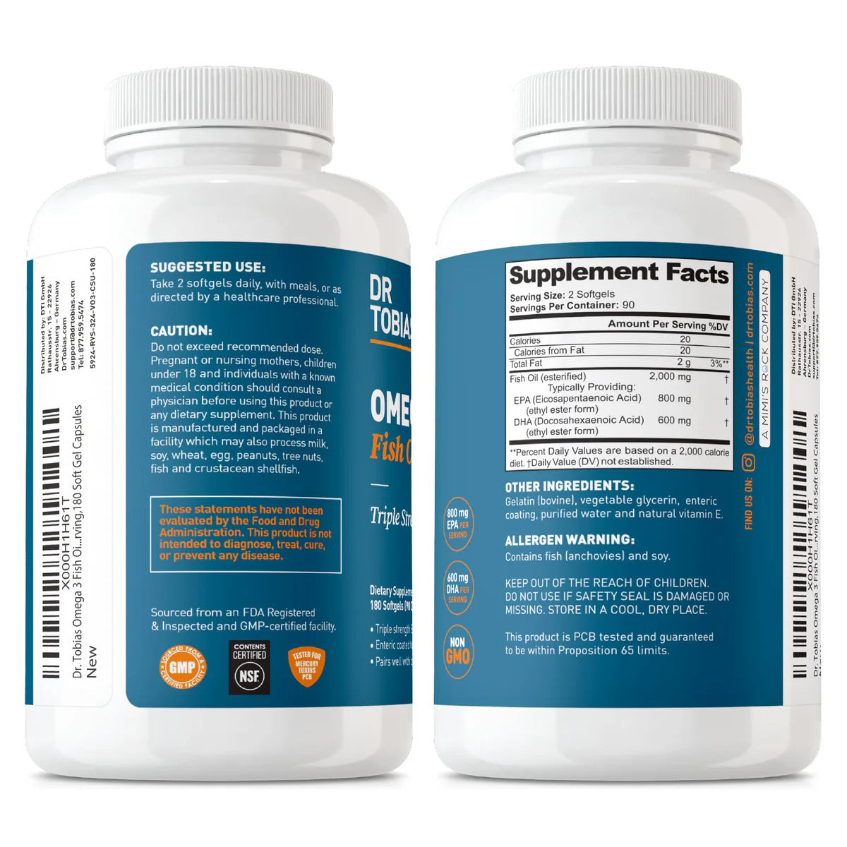 Triple Strength Omega 3 Fish Oil